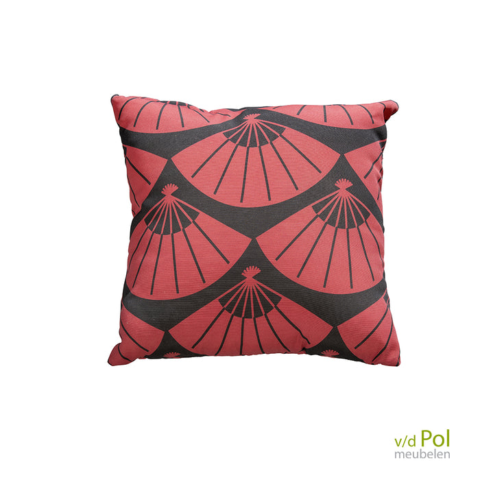 Outdoor cushion Hand fan rood Yoi 50 x 50 cm