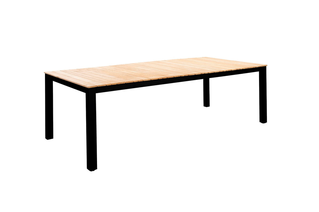 YOI_ARASHI_DINING_TABLE_220X100cm_ALU_BLACK_TEAK