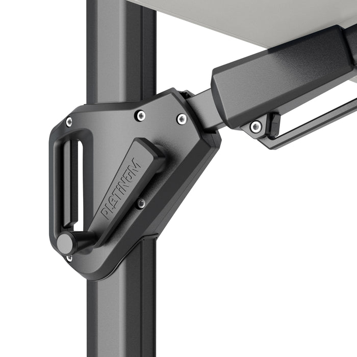 Zwarte zweefparasol  platinum Challenger T² premium
