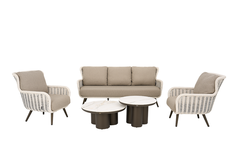 apple bee key largo loungeset met tonga salontafelset 
