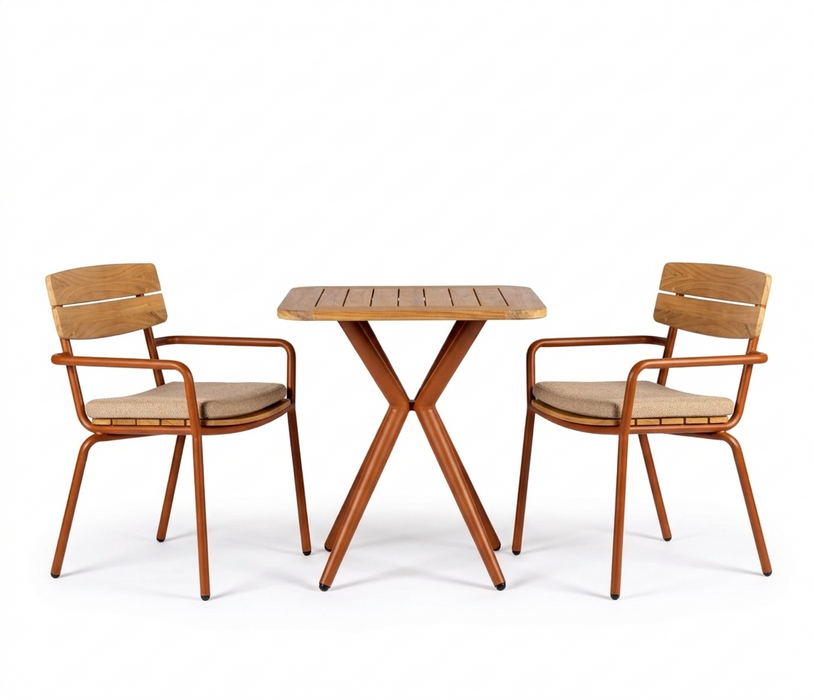 teak balkonset camogli sienna yoi furniture te zien in showroom