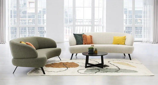 bank bean organische bank met duostoffering