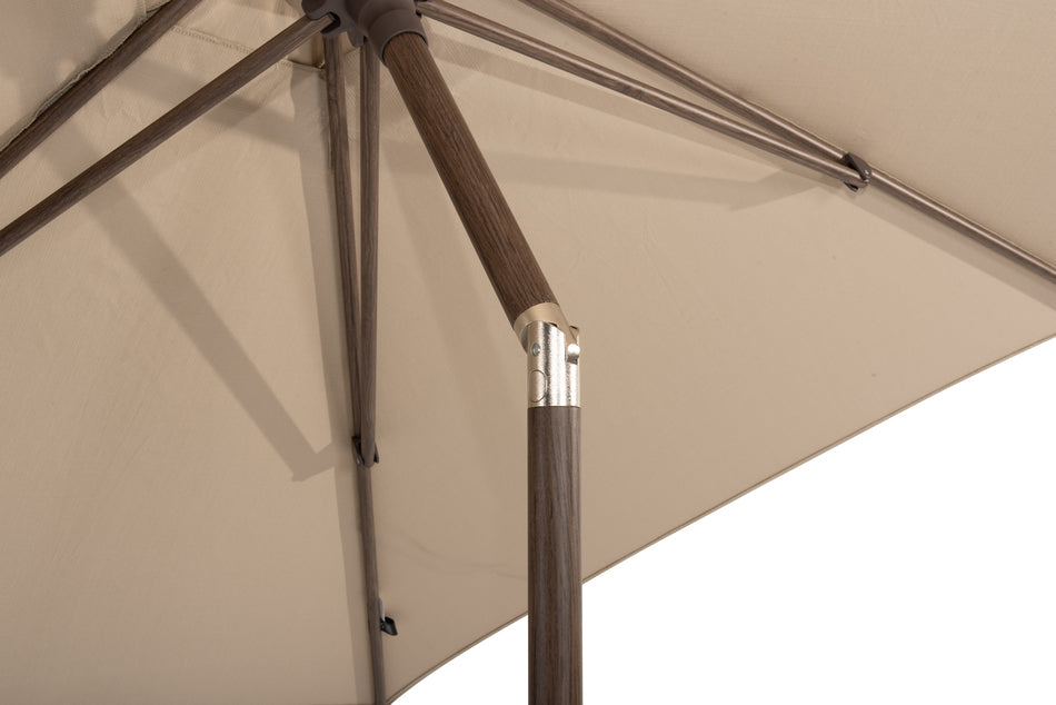 beige parasol houtlook azzurro van 4 seasons outdoor