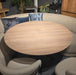 blonde oak lamulux eettafel uitschuifbaar vince in showroom