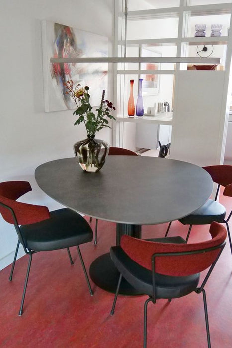 steely organische tafel donkergrijs hpl brees new world