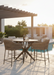 bronze barset met calma bar tafel Yoi Furniture hydra barstoel