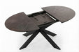bronze ronde uitschuiftafel hpl levi 