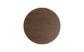 brown oak lamulux ronde tafel
