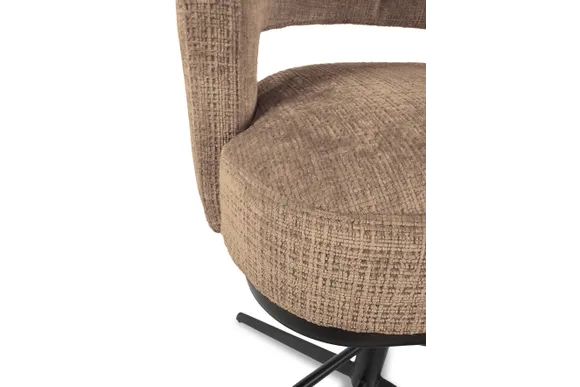 Bruce barstoel - draaipoot 360 - Cremona - Cinnamon 18