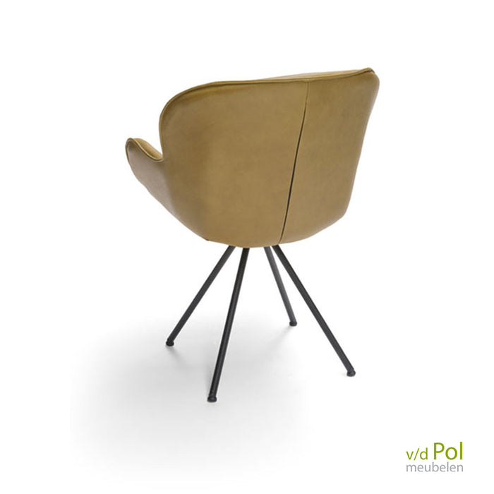 leren eetkamerstoel avocado butterfly bree's