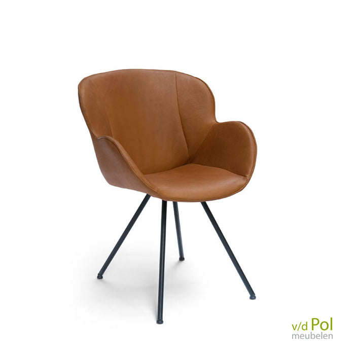 butterfly-eetkamerstoel-met-armleuning-leer-bruin-breesnewworld