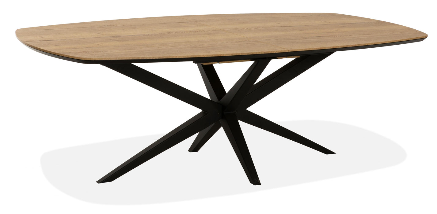 Uitschuifbare eettafel Deens ovaal Vera - Natur lamulux