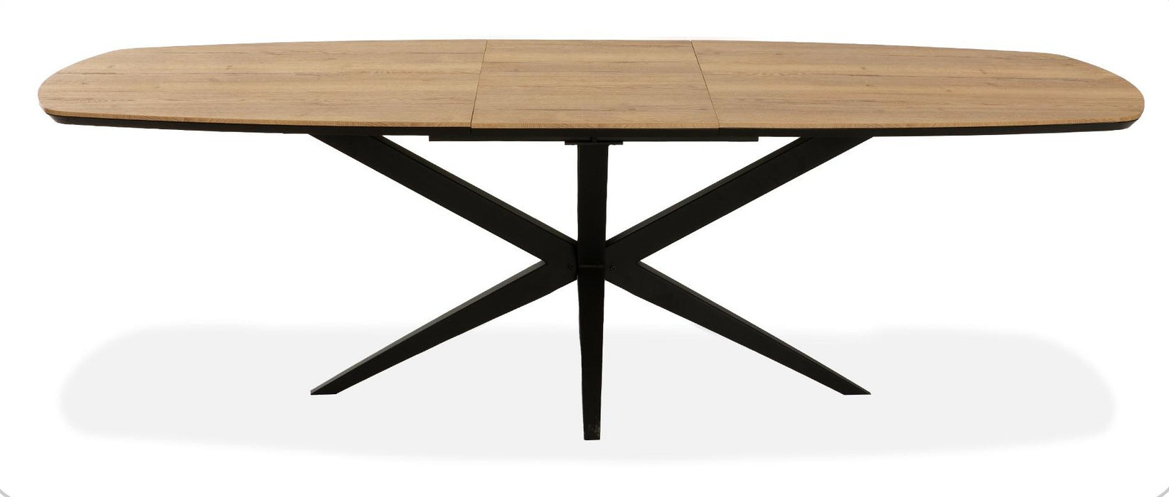 Uitschuifbare eettafel Deens ovaal Vera - Natur lamulux