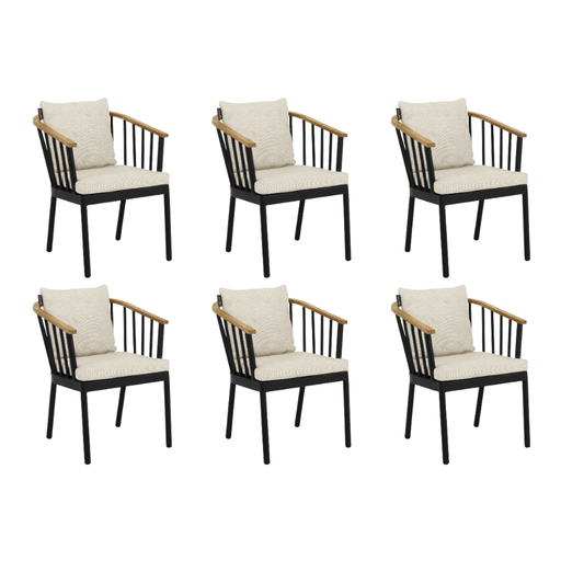 condor tuinstoel set van 6 apple bee