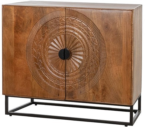 2-deurs-kast-laag-h80-90cm45cm80cm-maya-collection-tv-dressoir-Bohemian-meubel-mango-tropisch-hout-bruin-honey-naturel-relief-bohimian-houtsnijwerk-utrecht