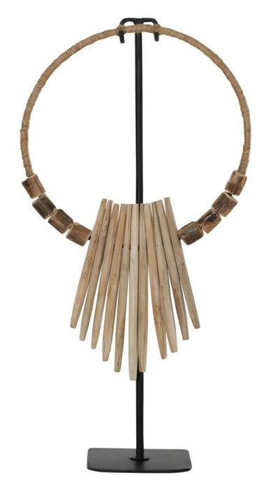 Decoratief ornament met hout | Wooden necklace