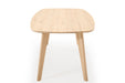 deens ovale eettafel 4 poten massief eiken