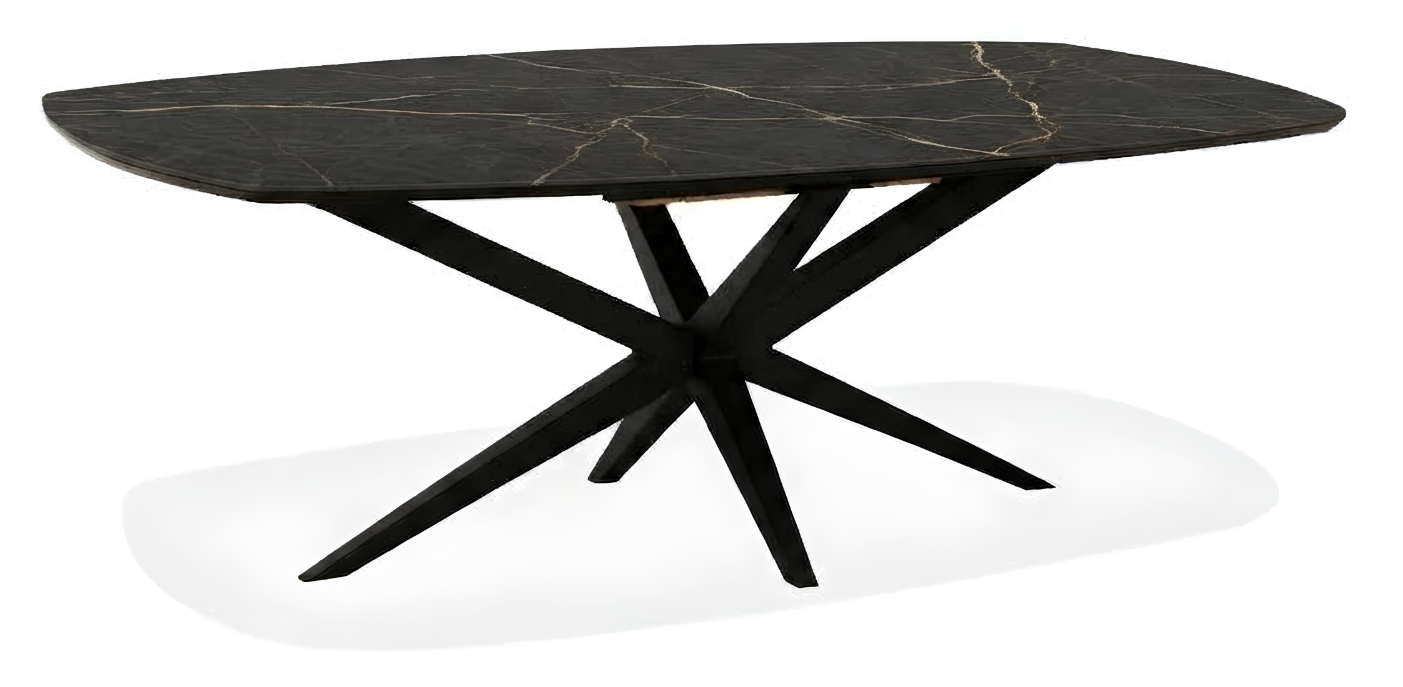 deens ovale uitschuiftafel vera marmer marble bromo