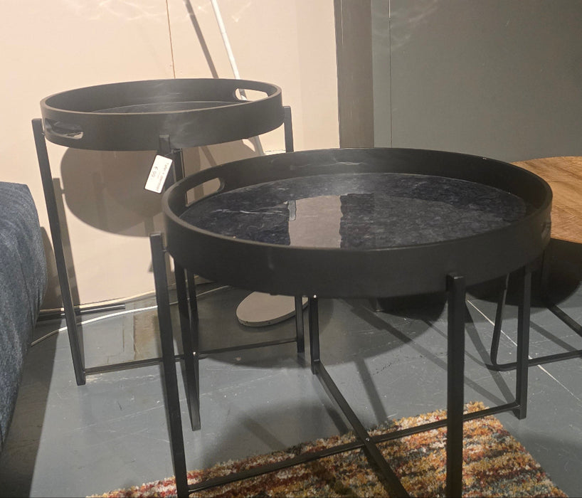 dienblad tafel zwart must living showmodel aanbieding