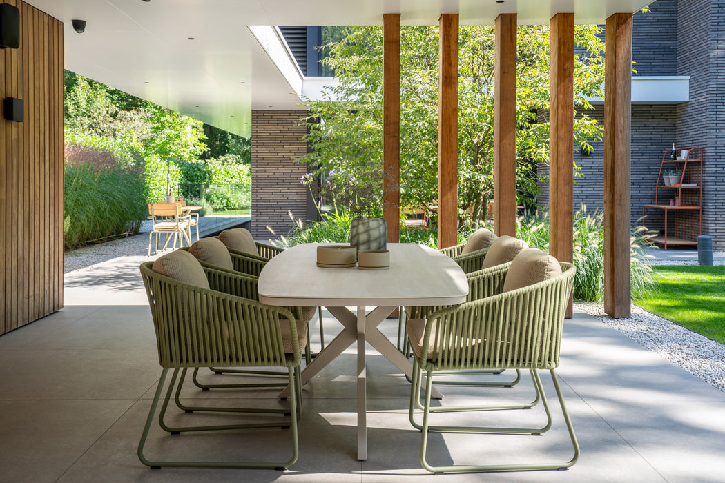 dining set olive calera van yoi furniture waterbestendig