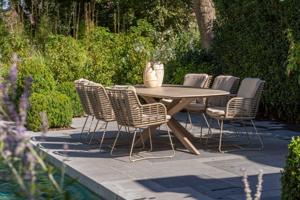 diningset  fabrice  latte 4 seasons outdoor