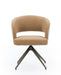 draaibare stoel in leer manon he design