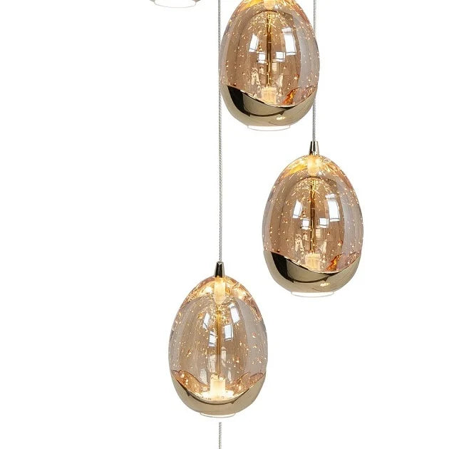 druppel lamp egg goud