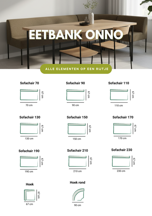 eetkamerbank onno elementen sheet