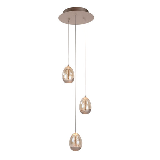 egg plafondlamp 3 lichts champagne