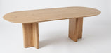 eikenhouten eettafel ovaal huub vermeer