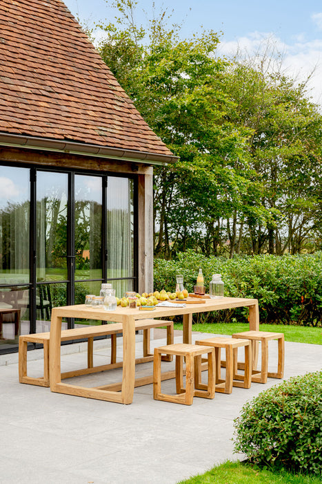 eleganten teak tafel voor buiten manon van gescova
