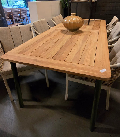 elle belt tuintafel met gespoten groenen poten 240x100 apple bee