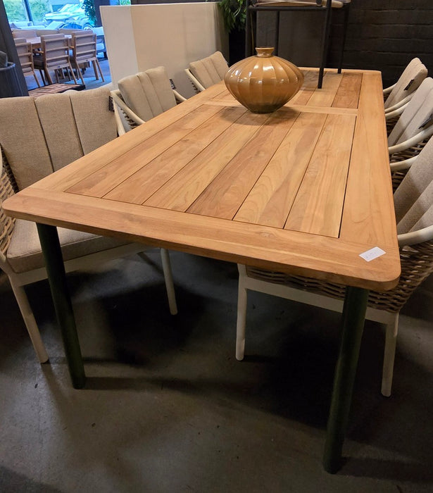 elle belt tuintafel met gespoten groenen poten 240x100 apple bee