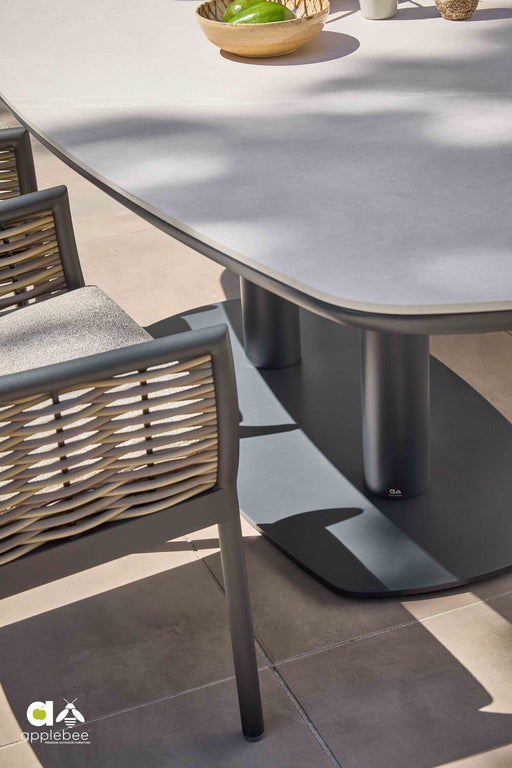 false oval dining table melville apple bee