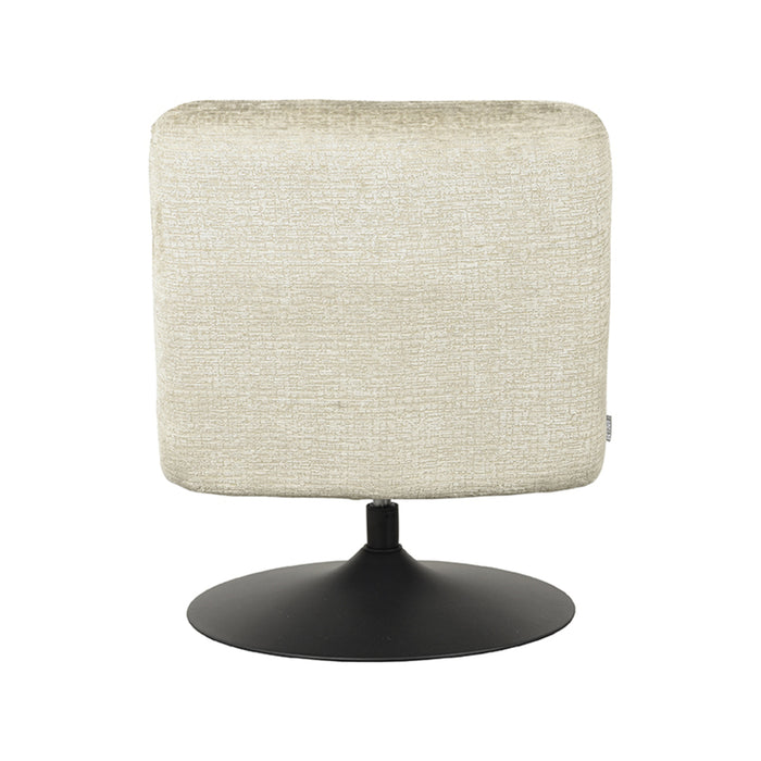 LABEL51 Draaifauteuil Eli - Beige - Fluweel