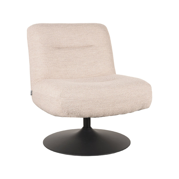 LABEL51 Fauteuil Eli - Natuurlijk - Boucle - draaibaar