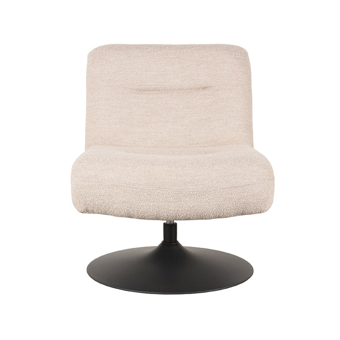 LABEL51 Fauteuil Eli - Natuurlijk - Boucle - draaibaar