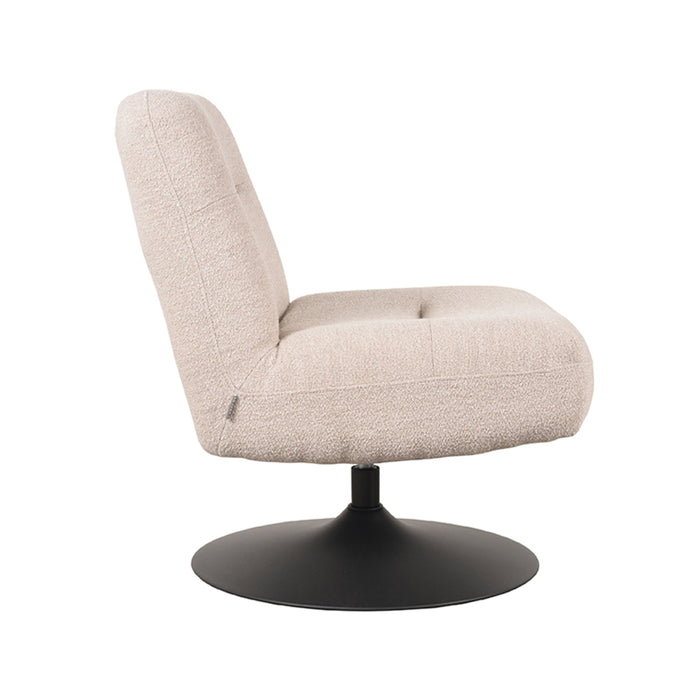 LABEL51 Fauteuil Eli - Natuurlijk - Boucle - draaibaar