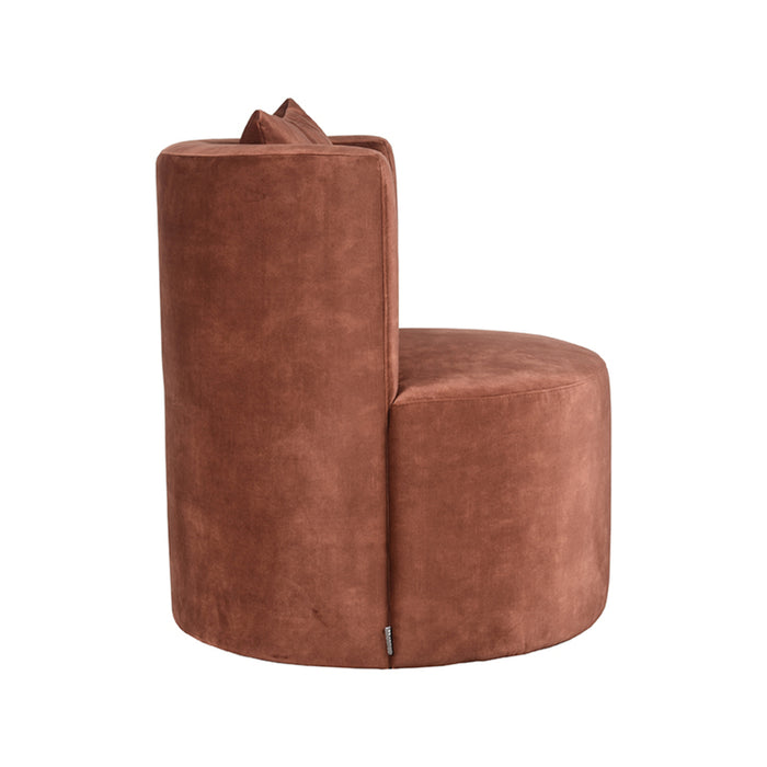 LABEL51 Fauteuil Evy - Rust - Velours 65 cm