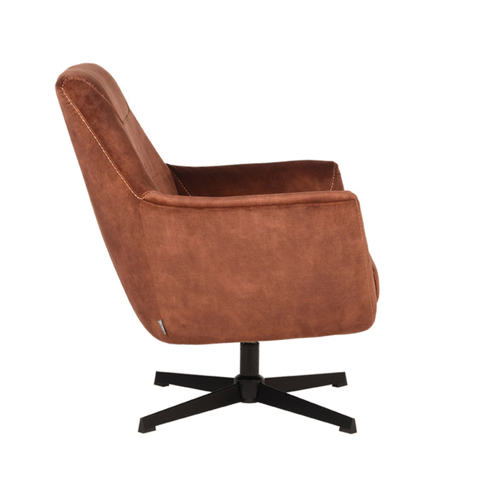 LABEL51 Fauteuil Toby - Roest - Velours