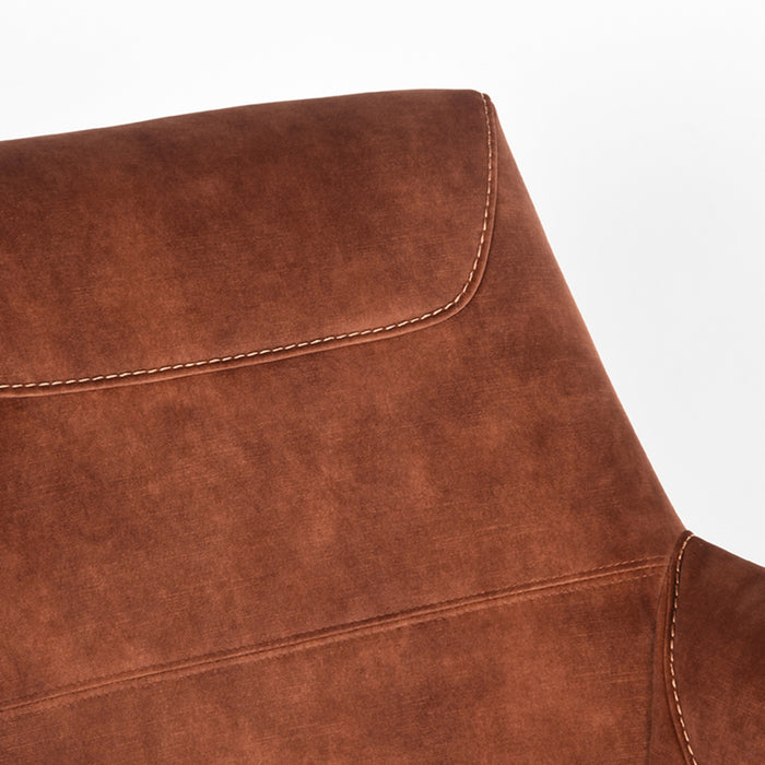 LABEL51 Fauteuil Toby - Roest - Velours