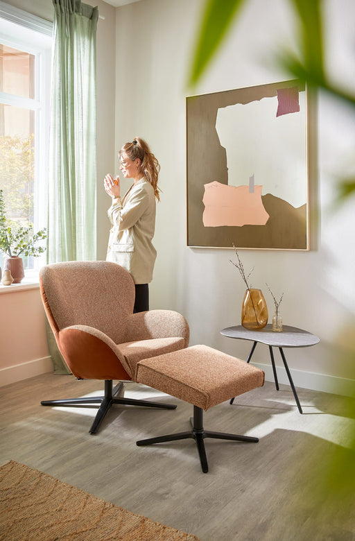 relaxfauteuil met voetenbank Legendary Bree_s New World Legendary roze