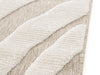 fluffy beige vloerkleed dundee