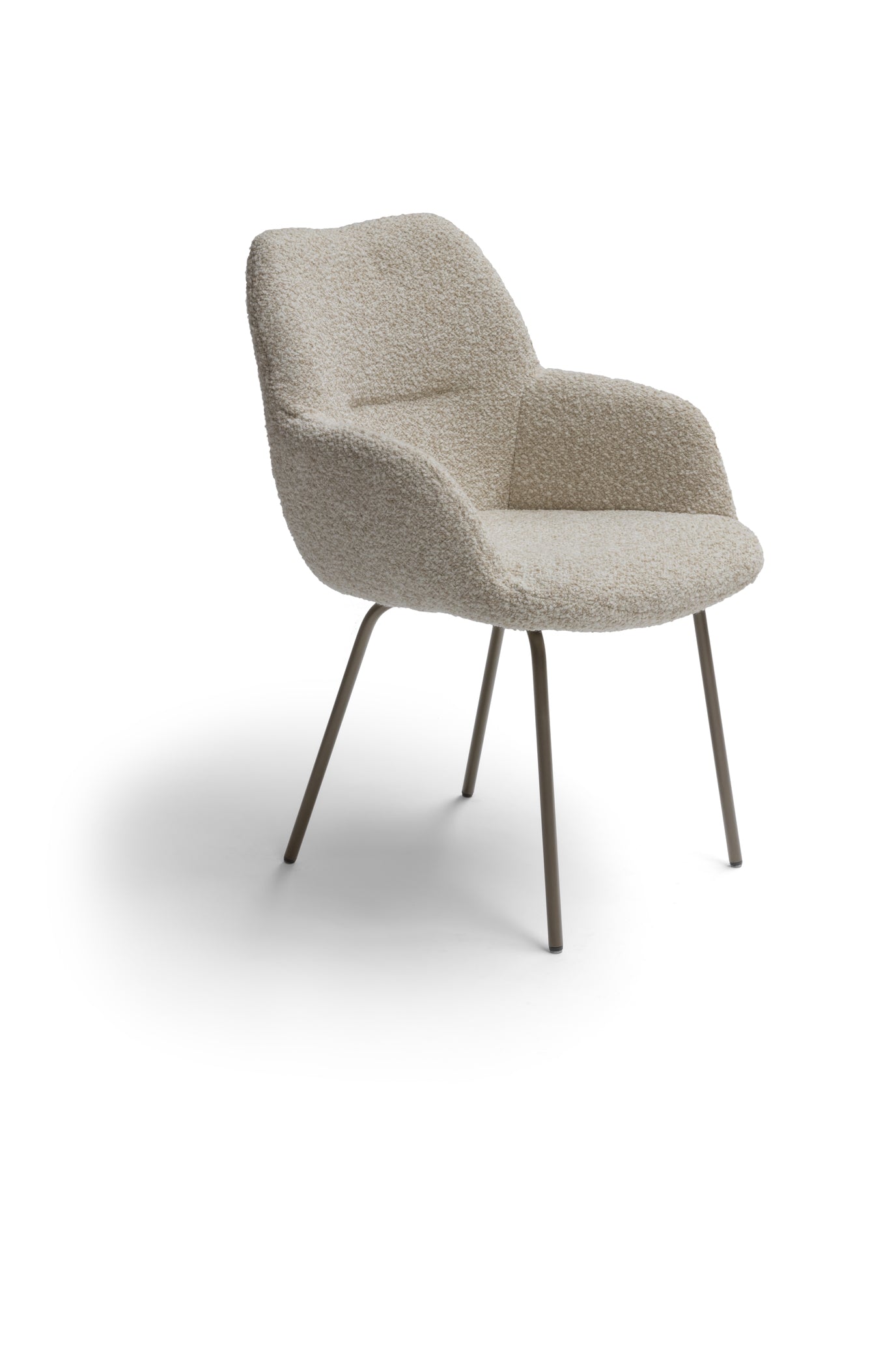 CLIPOP Eetkamerstoel Set van 4 Fluwelen Beklede Stoel Retro Keukenstoel