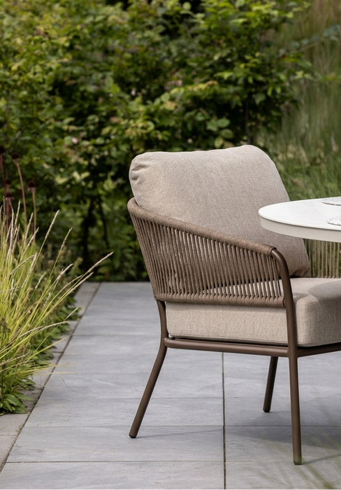 forio low dining stoel rope bronze Yoi