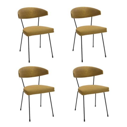 gele moderne eetkamerstoelen slice bree's new world set van 4