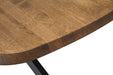 geolied eikenhout eettafel deens ovaal