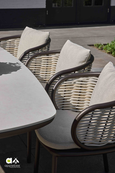 gewoven tuinstoel brons pine key apple bee