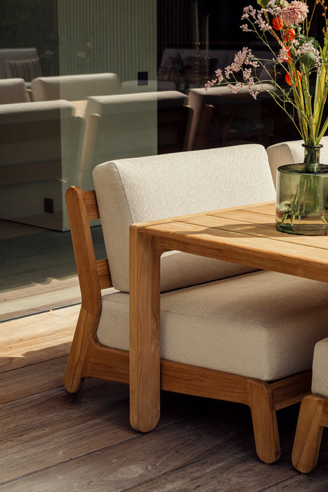 grace loungestoel plus beschermhoes teak gescova