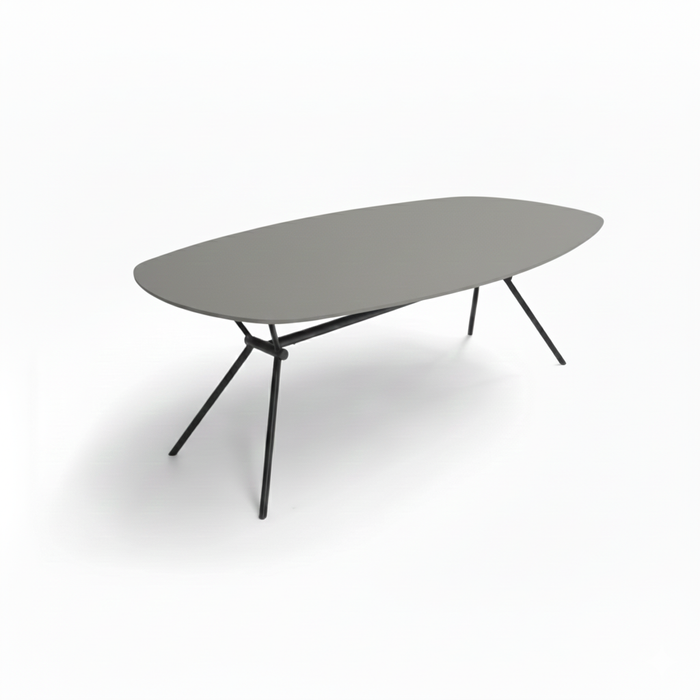 grijze deens ovale eettafel freya fenix bree's new world